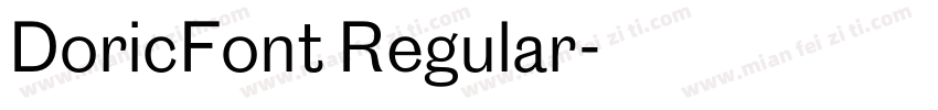 DoricFont Regular字体转换